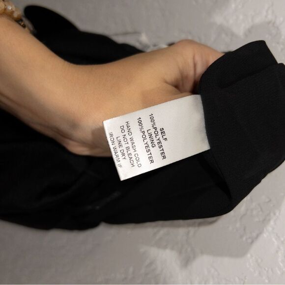 NWT Mittoshop Black One Shoulder Satin Romper Size Small - Picture 10 of 12